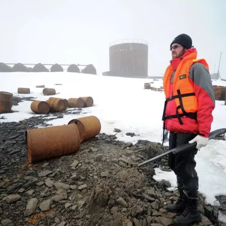 صورة الجليد في القطب الروسي