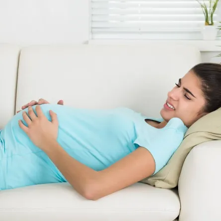 صورة لحامل متعبة