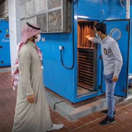 محطات تبريد في خدمة ضيوف الرحمن في موسم الحج - الصورة من رئاسة شؤون الحرمين