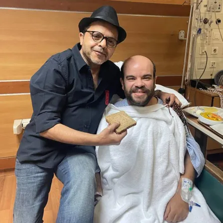 محمد عبد الرحمن ومحمد هنيدي- الصورة من حساب هنيدي على تويتر