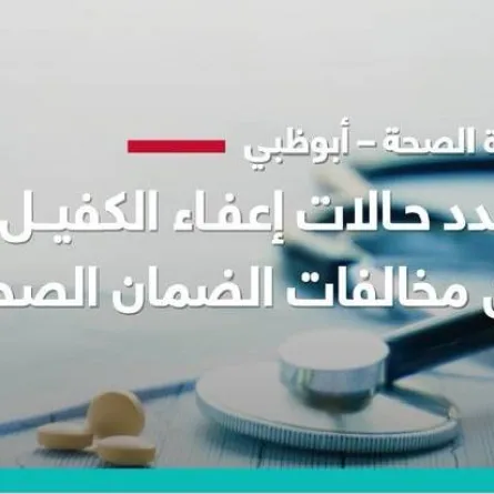 حالات إعفاء الكفيل من مخالفات الضمان الصحي. الصورة من مكتب أبوظبي الإعلامي