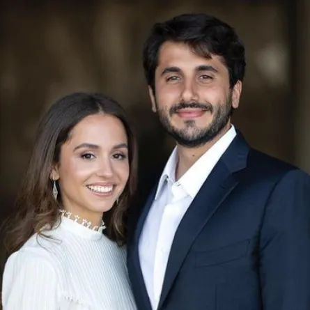 الأميرة إيمان بنت عبدالله الثاني والسيد جميل ألكساندر ترميوتس