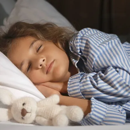 صورة لطفلة نائمة