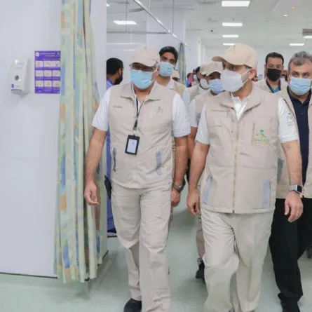 وزير الصحة يتفقد الأعمال في المنشآت الصحية لخدمة ضيوف الرحمن - الصورة من واس