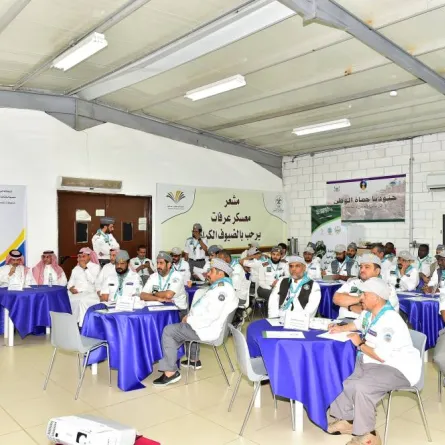 إحدى قاعات التدريب بمعسكر عرفات