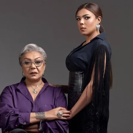 ناهد السباعي ووالدتها ناهد فريد شوقي -  صورة من صفحة ناهد السباعي من حسابها على انستغرام