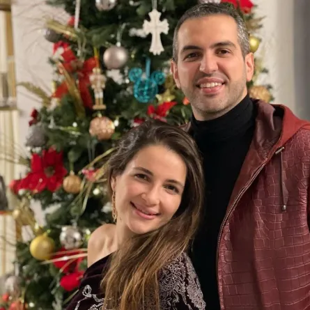 شام الذهبي وزوجها - صورة من حسابها على إنستجرام