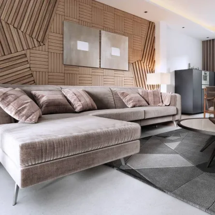 الألواح الخشبية لكساء الجدران المشوّهة