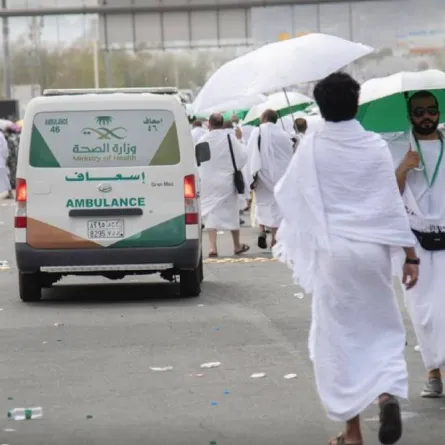 أبطال الصحة في خدمة ضيوف الرحمن 