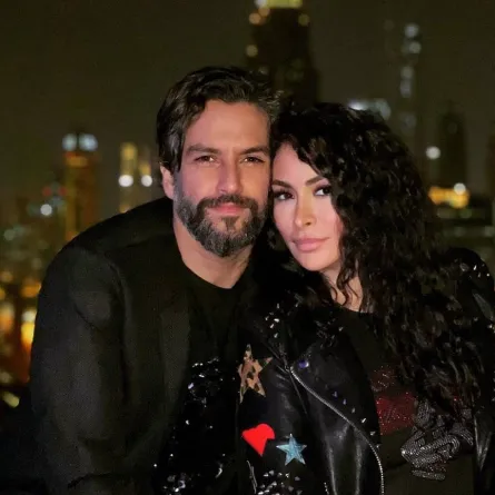 ديمة بياعة وزوجها - صورة من حسابها على إنستجرام