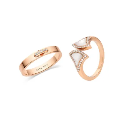 موديلات خواتم صغيرة بالذهب الوردي للفتيات 2022