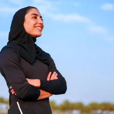 أول امرأة سعودية تشارك بطولة العالم لألعاب القوى