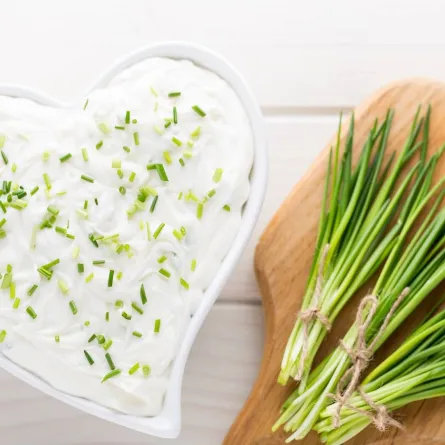 صورة لطبق يحتوي على اللبن الرائب