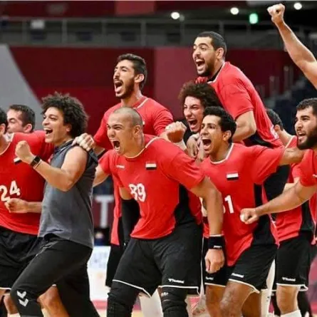 منتخب مصر لكرة اليد- الصورة من حساب المتحدث باسم الرئاسة المصرية على فيسبوك 