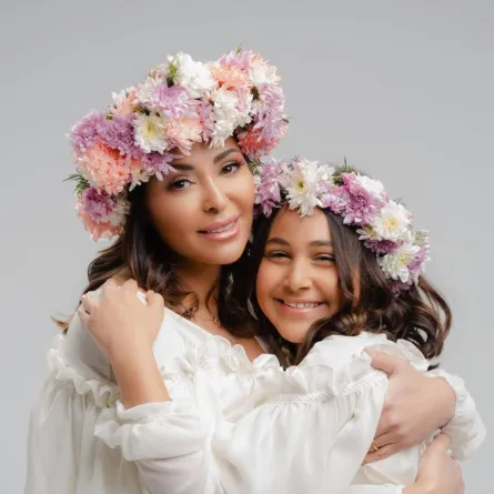 داليا البحيري وابنتها قسمت - الصورة من حسابها على انستغرام