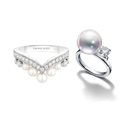 مجوهرات بحجر اللؤلؤ والألماس لإطلالة كالأميرات