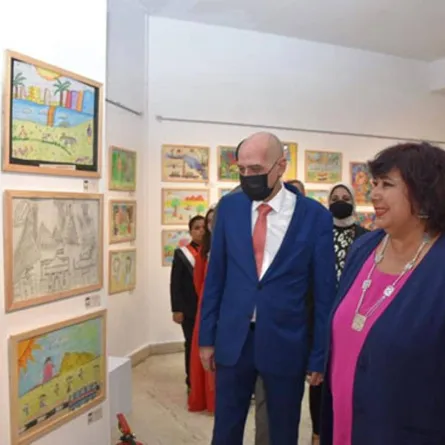 الدورة الثانية لبينالي القاهرة الدولي لفنون الطفل - الصورة من موقع قطاع الفنون التشكيلية 
