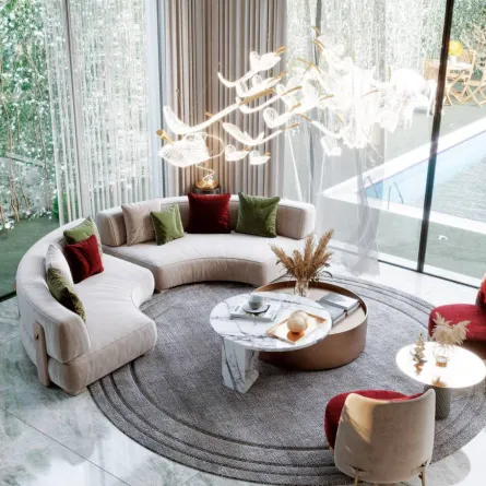 استخدام خامة الزجاج في تصميم الأبواب، يُضاعف كمّ الإضاءة في الغرف 