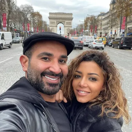 أحمد سعد وزوجته علياء - الصورة من حسابه على انستغرام