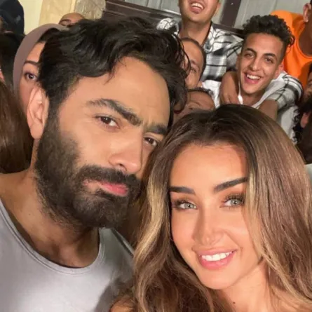 هنا الزاهد وتامر حسني - الصورة من حسابها على انستغرام