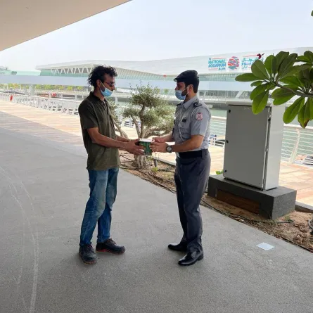 مبادرة "سقياهم". الصورة من شرطة أبوظبي