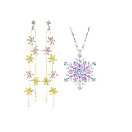 موديلات مجوهرات على شكل زهرة الثلج