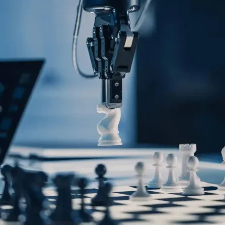 صورة روبوت يلعب شطرنج