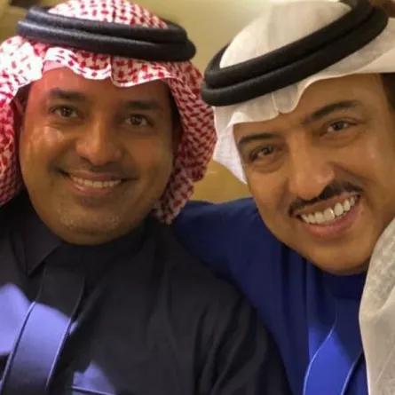 أصيل أبو بكر وراشد الماجد- الصورة من حساب أصيل على الإنستغرام