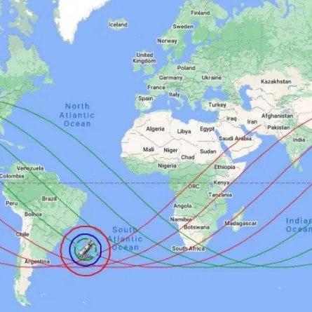  الفلك الدولي يكشف أن السعودية و قطر والسودان ضمن المناطق المحتملة لسقوط الصاروخ الصيني