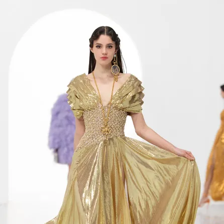 فساتين سهرة ميتاليك لوصيفات العروس