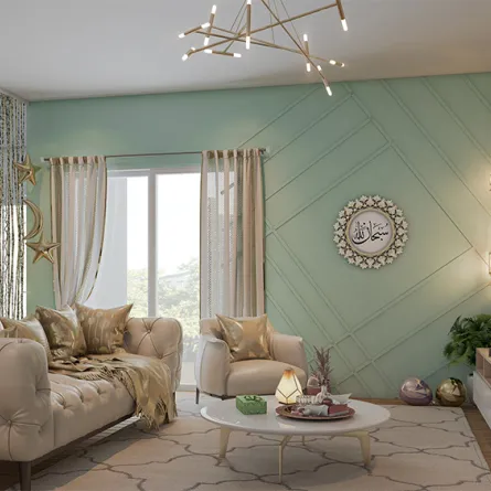 المنزل متلألئًا لمناسبة العيد