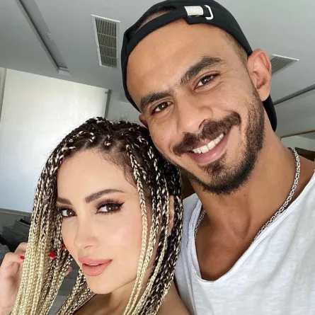 نسرين طافش وزوجها - صورة من حسابها على إنستجرام