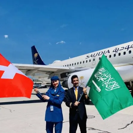 وصول اول الرحلات إلى زيورخ