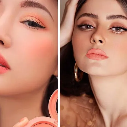 مكياج كوري على وجه عربي