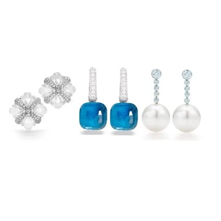 تجولنا في مواقع دور المجوهرات العالمية وعدنا لعروس 2022 بأجمل تصاميم الأقراط