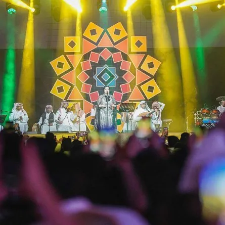 عروض الضوء تستقبل الزوار في صيف أبها 2022 - الصورة من واس