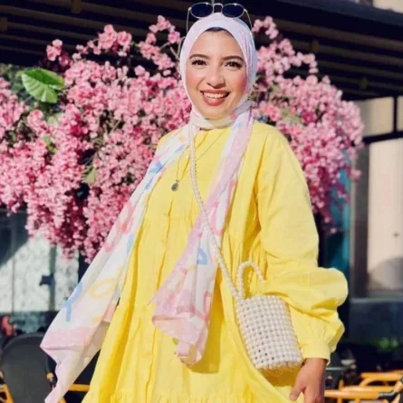 فساتين باللون الأصفر للمحجبات