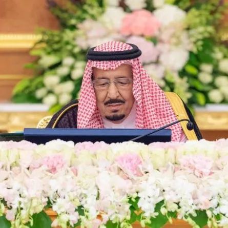 خادم الحرمين الشريفين يرأس جلسة مجلس الوزراء - الصورة من "واس"