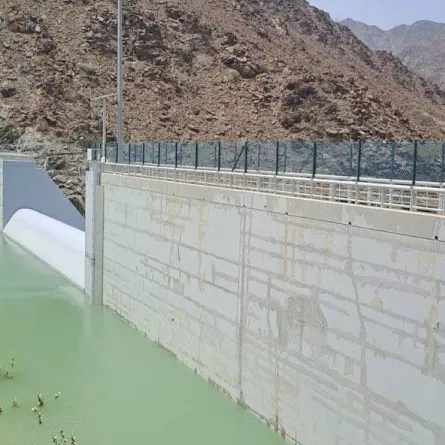 السدود في الإمارات. الصورة من تويتر وزارة الطاقة والبنية التحتية