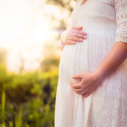 صورة لحامل تعاني من العدوى 