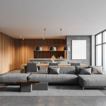 من المحبذ استخدام الرمادي في أقمشة المفروشات، فهو لون عملي 