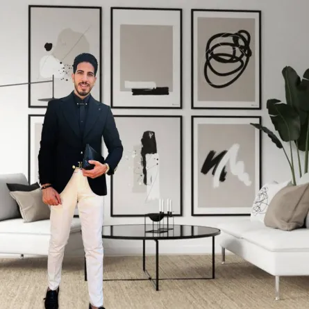 صورة للمصمم أحمد البيك