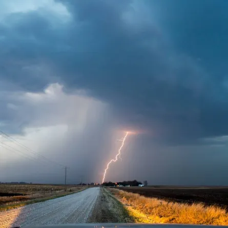 صورة من عاصفة برق