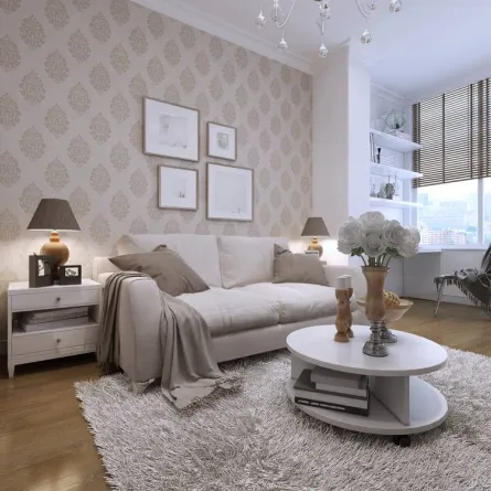 من المفضّل اختيار ورق الجدران ذي الألوان الهادئة