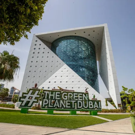 ذا جرين بلانيت تجربة تعليمية وترفيهية.الصورة من "وام"