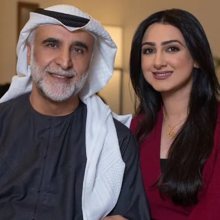 هيفاء حسين مع زوجها الفنان حبيب غلوم - صورة من صفحتها الرسمية على انستغرام