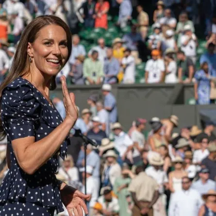 كيت ميدلتون في بطولة ويمبلدون للتنس- الصورة من حساب Duke and Duchess of Cambridge على إنستغرام