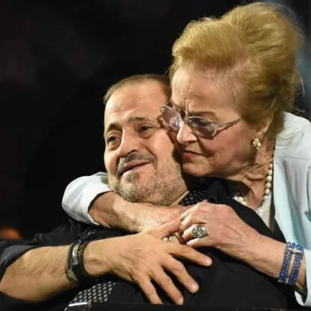 جورج وسوف وأنطوانيت نجيب - صورة من حساب جورج على تويتر