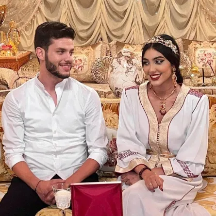 إيمان بطمة وخطيبها حيمي أيوب- الصورة من حسابها على انستجرام