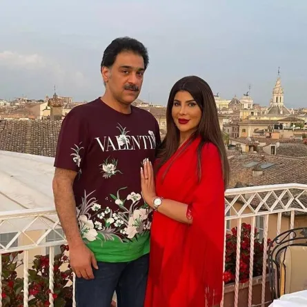 شهاب جوهر وإلهام الفضالة - صورة من صفحته الرسمية على انستغرام